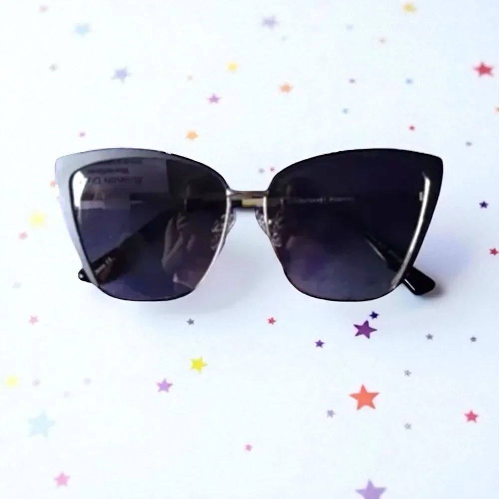 Prive Revaux Brunch Date Women's Sunglasses in Caviar Black & Gold New In Case